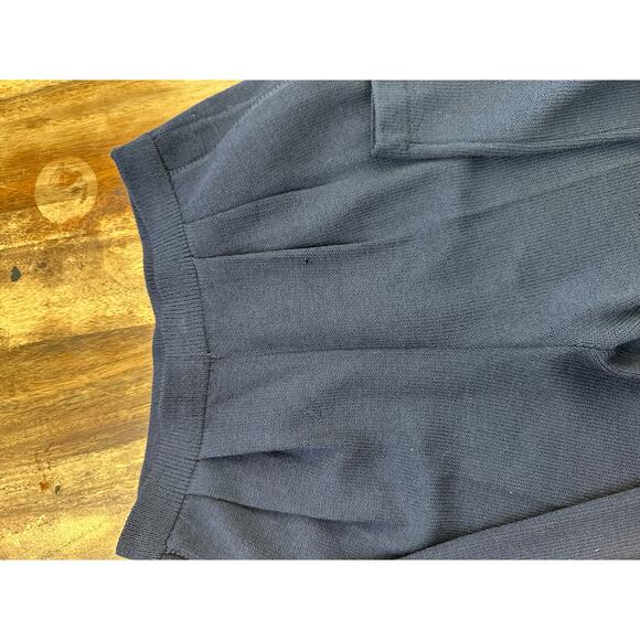 St. John Basics Women's Navy Blue Pull On Knit Dress Pants Size 2 - Picture 4 of 6
